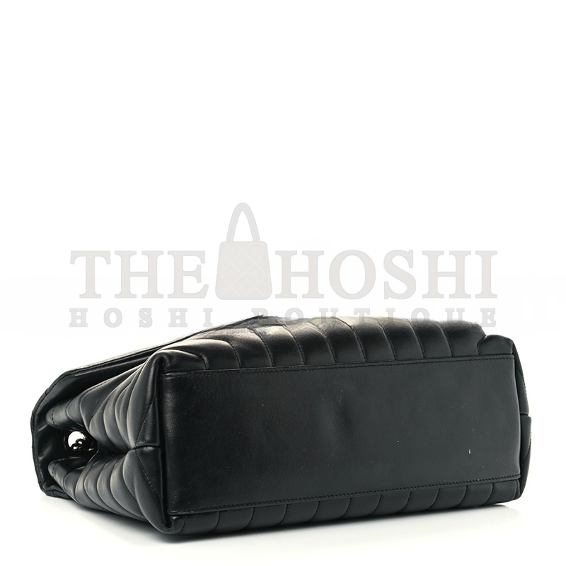 Y51 CALFSKIN Y QUILTED MONOGRAM MEDIUM LOULOU CHAIN SATCHEL BLACK (32*22*11cm) Master Quality